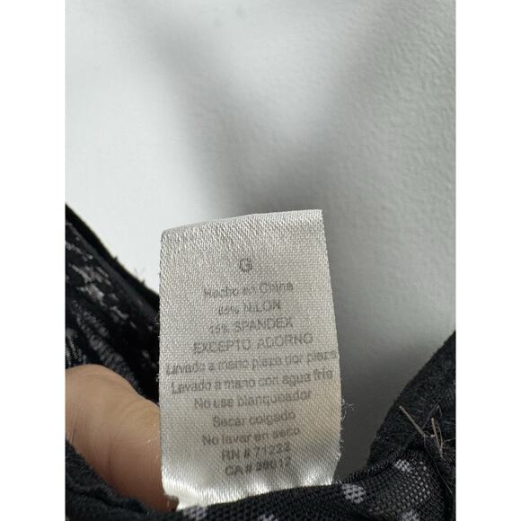 Vintage Rampage Y2K Baby Doll Dress Coquette Sheer Sexy Retro Rave Gothic Vamp L - Picture 4 of 11